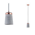 Paulmann 796.17 Neordic Stig Pendelleuchte max.20W Lampe E27 Grau,Kupfer, Metall