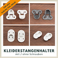 IKEA Ersatzteil 1-2x Kleiderstange Halterung #130527 #130627 #152533 #102116