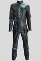 HERREN ECHTES WEICHES LEDER CATSUIT FULL ZIPPER OVERALL BODYSUIT JUMPSUIT SCHWAR