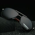 Aluminium Herren HD Sonnenbrille Polarisiert Fahren UV400 Schutz Pilotenbrille