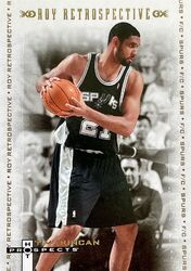 2007-08 Fleer Hot Prospects Retrospective #/399 TIM DUNCAN San Antonio Spurs