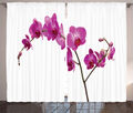 Magenta Rustikale Gardine Wilde Orchideen Petals