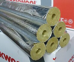 Rockwool 800 Steinwolle Rohrisolierung Rohrschale Isolierung bis 114x50mm15x20 bis 114x50mm, 1m, halber oder kompletter Karton