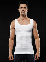 Herren-Kompression-Body-Shaper-Tanktop Schlankheit Weste Fitness Und Freizeit