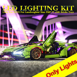 Für Lego Lamborghini SIAN 42115 FKP 37 LED-Beleuchtungsset Licht-Kit Akku-Box