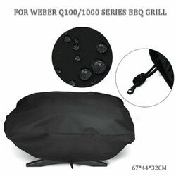 Grillabdeckung BBQ Abdeckhaube Cover für Weber 7110 Q100/1000 Serie Wasserdicht