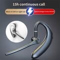 Bluetooth5.0 Ohrhörer Kopfhörer Stereo Kabellos Einohr Auto Headset mit Mikrofon