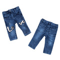 Jeans für Mädchen Baby Denim Hose mit Fell und Pailletten Liebe funkelnd FR1089
