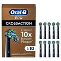 Oral-B Pro CrossAction Aufsteckbürsten für elektrische Zahnbürste, 10 Stück