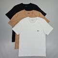  T-Shirt Hugo Boss 3er-Pack für Herren weiß schwarz braun groß normale Passform Baumwolle