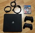 Sony PlayStation 4 Pro 1TB GTA(3,Vice City, San Andreas) 2xController Jet Black
