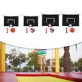 Mini-Basketballkorb für Trampolin, Garten-Basketballtor, wasserdichtes