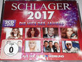 Schlager 2017 - Die Hits des Jahres, Best Of, 2-CD + DVD, NEU & OVP, Discofox