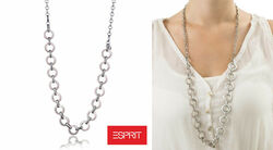 ESPRIT Damenkette Collier Edelstahl Taupe Weiss   UVP:159,90 €     ESNL12383B850