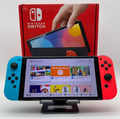 Nintendo Switch OLED Konsole neon-rot / neon-blau Modell HEG-001 + Tasche + OVP