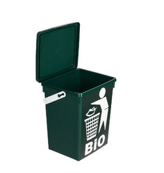 Bio Mülleimer 5L klein mit Deckel für Küche Biomüll Kompost Abfalleimer Behälter
