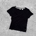 Levi's Damen-T-Shirt mit V-Ausschnitt in Schwarz, Größe: S/M