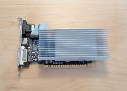 NVIDIA Geforce GT 610 1GB Grafikkarte | Passiv gekühlt | VGA DVI HDMI Anschluss