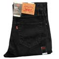 Levis® 501 Herren Denim Jeans original Passform Unterteile gerade Bein Hose Jeans NEU SCHWARZ