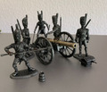 Napoleons Garde-Artillerie zu Fuß, 1:30 (6cm Figuren), 5 Mann + Kanone