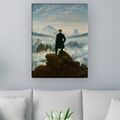 WANDKINGS Leinwandbild Caspar David Friedrich-"Der Wanderer über dem Nebelmeer" 