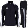 adidas Herren Team 3-Streifen Trainingsanzug Jogginganzug Sportanzug schwarz