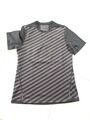 Brooks Sport Training Shirt, Gr. S/M, schwarz grau gestreift