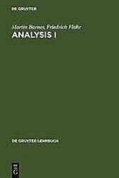 Analysis I | Buch | 9783110132243