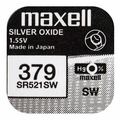 1x Maxell 379 Uhren-Batterie Knopfzelle 520 SR521SW SR63 D379 LR63 AG0