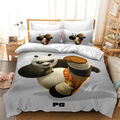 Bettwäsche Set Kissenbezug Kung Fu Panda/Zeichentrickfilm Bettbezug 135x200 Deko