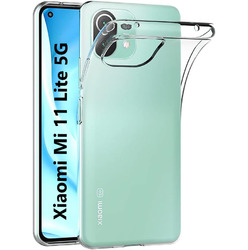 Hülle für Xiaomi MI 11 Lite 4g/5G Silikon Schutzhülle Slim Fit Case Transparent