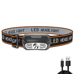 Strong Light Headlamp Motion Sensor 300 Lumen for Outdoor Fishing Camping Hiking