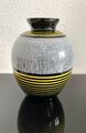 Vase Hyalithglas Schwarzglas 21 cm 50er 60er Jahre retro vintage