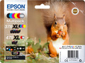 Original Epson Multipack Schwarz / Cyan / Magenta / Gelb / Rot / Grau C13T379D4