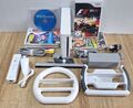 Nintendo Wii weiße Konsole & Spiele Bundle Lenkräder Wii Sport