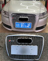 Für Audi A6 C6 2005-2011 RS6 Stil Kühlergrill Glänzend Silber Front Grill