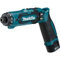 Makita Akku-Knickschrauber DF012DSE, 7,2Volt, Bohrschrauber, blau