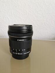 Canon EF-S 10-18 mm F/4.5-5.6 IS STM Objektiv -  Sehr guter Zustand