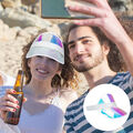 PVC Sun Visor Hat Transparent UV-Schutz Golfkappe Strand Sommersport