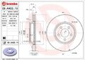 2x BREMBO Bremsscheibe 09.A402.11 für CHRYSLER