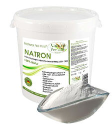 Natron Lebensmittelqualität Natura Pro Vita 100% reines Natronpulver 1kg Eimer