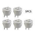 5 x Mini Runde Wei? 2 Pin Terminal SPST ON OFF Rocker Switch Snap in 20mm 12V