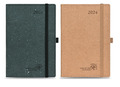 2024 Tagebuch A5 Seite am Tag Tagebuch Hardcover Etui gebunden Rückseite Abdeckung vollständig recycelbar