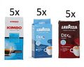 TESTPAKET Kimbo Lavazza Dek Intenso Entkoffeiniert Kaffee gemahlen ( 15 x 250g )