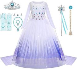 Mädchen Prinzessin Kleid Dress Elsa, Anna, Belle Kostüm