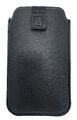 Premium Handy Tasche schwarz für Nokia 110 4G - Slim Case Hülle Gürtel Etui