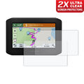 GARMIN ZUMO 396 LMT-S Armaturenbrett Tacho Displayschutzfolie: 2 x Ultra-Klar