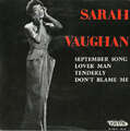 Sarah Vaughan - The Best Of Sarah Vaughan 7" EP Vinyl Schallplatt