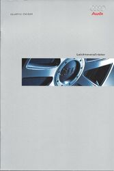 Audi quttro Räder Katalog Catalog 2003 Nr.:358.1100.20.00