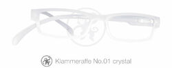 Klammeraffe Lesebrille 01 Schwarz Rot Blau Grün Alle Farben 1.00 - 3.50 mit Etui